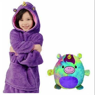 Kids Pets Blanket Hoodie Soft PlushLittle Koko Bean