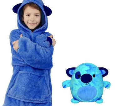 Kids Pets Blanket Hoodie Soft PlushLittle Koko Bean