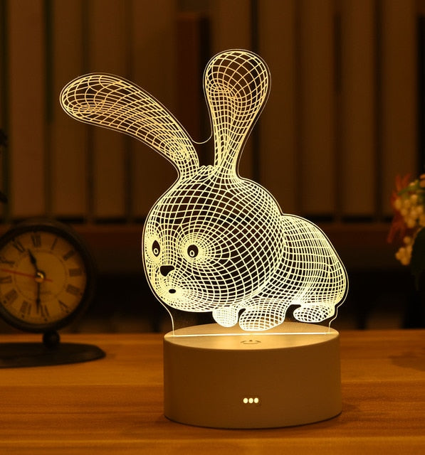 Kids 3D LED Creative Night Lamp