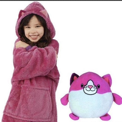 Kids Pets Blanket Hoodie Soft PlushLittle Koko Bean