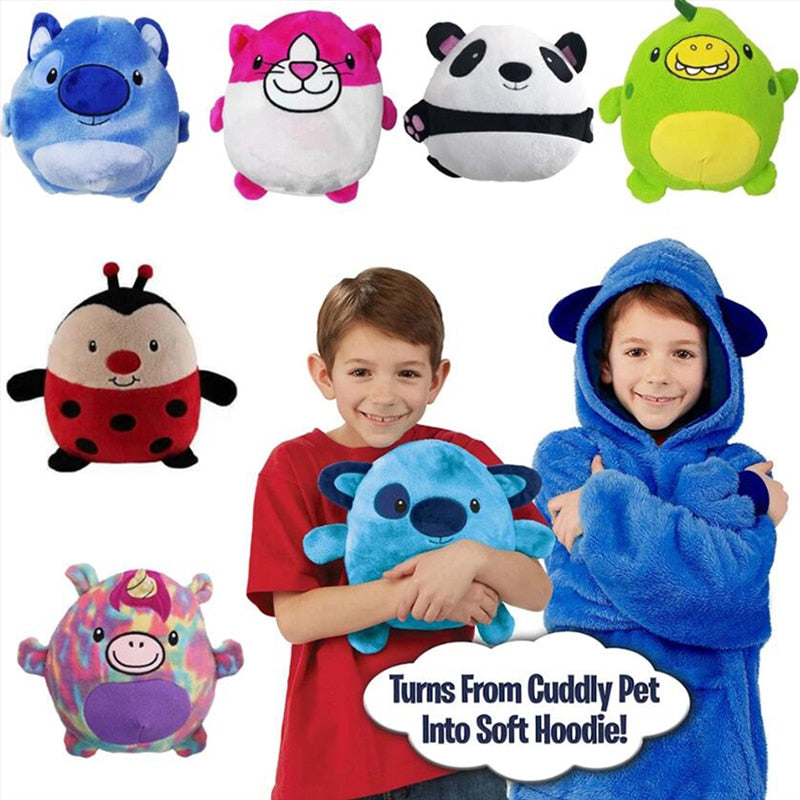 Kids Pets Blanket Hoodie Soft PlushLittle Koko Bean