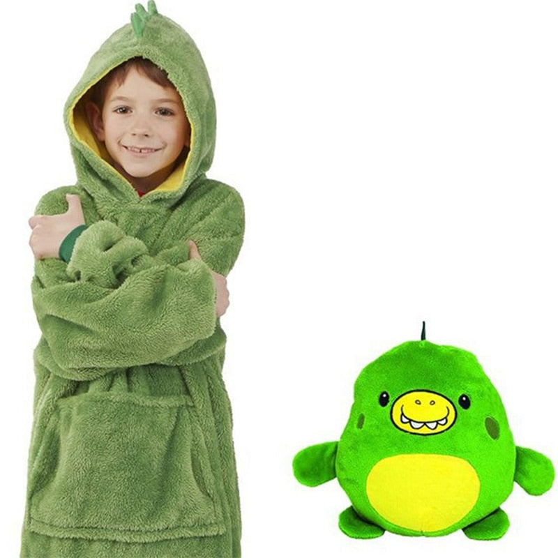 Kids Pets Blanket Hoodie Soft PlushLittle Koko Bean