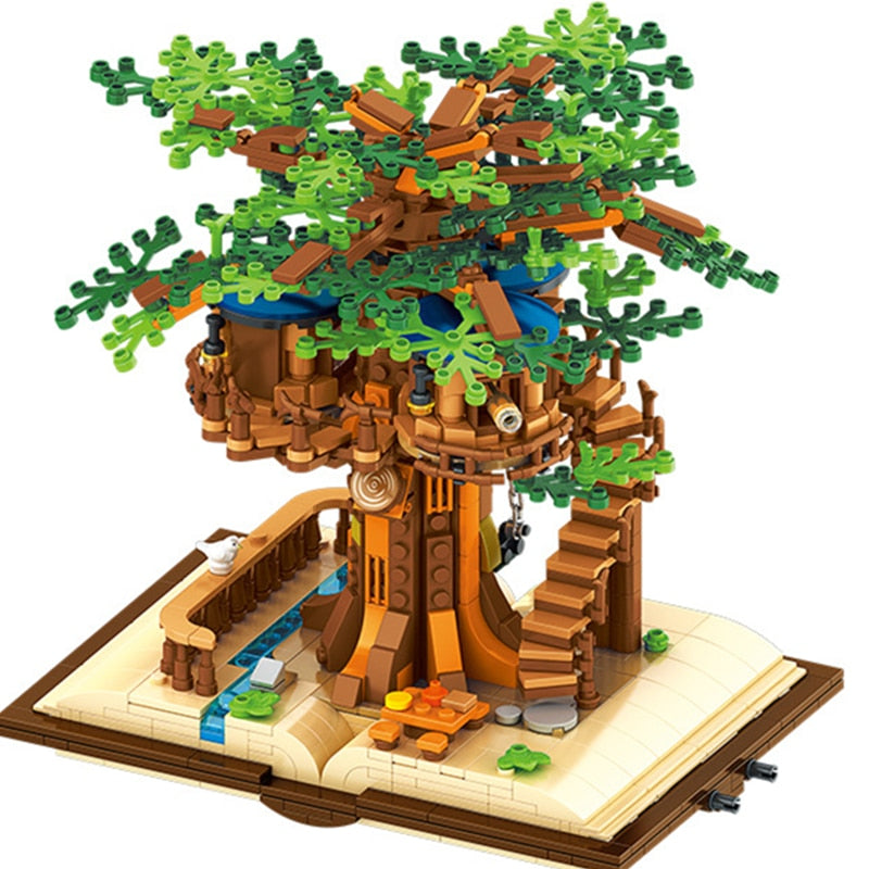 Jungle Tree House Bricks Toys